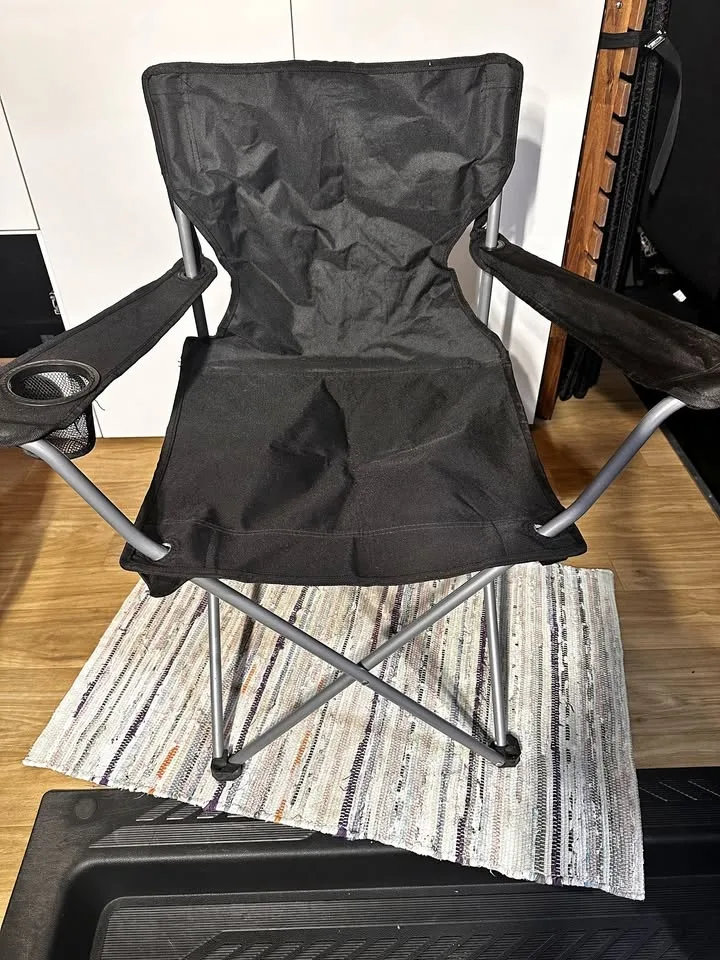Black Camping Chair – Like New