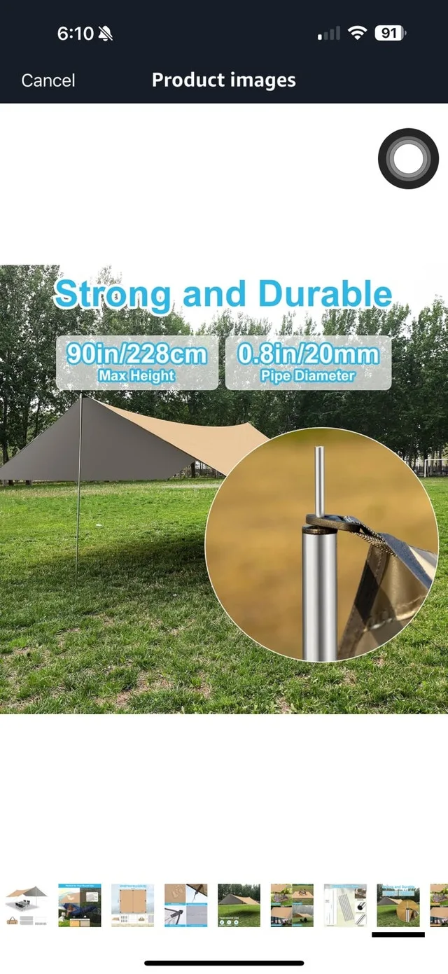 Camping Rain Fly Conplete set image indicator(4)