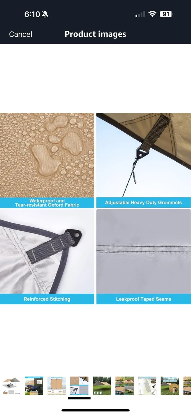 Camping Rain Fly Conplete set image indicator(5)