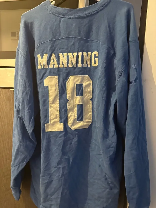 Reebok Colts Manning Sweater- New with tags