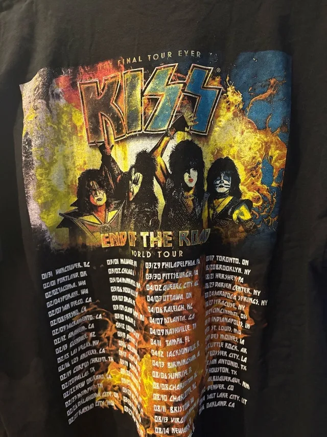 Kiss End of the Road Concert T-Shirt- New never worn image indicator(4)