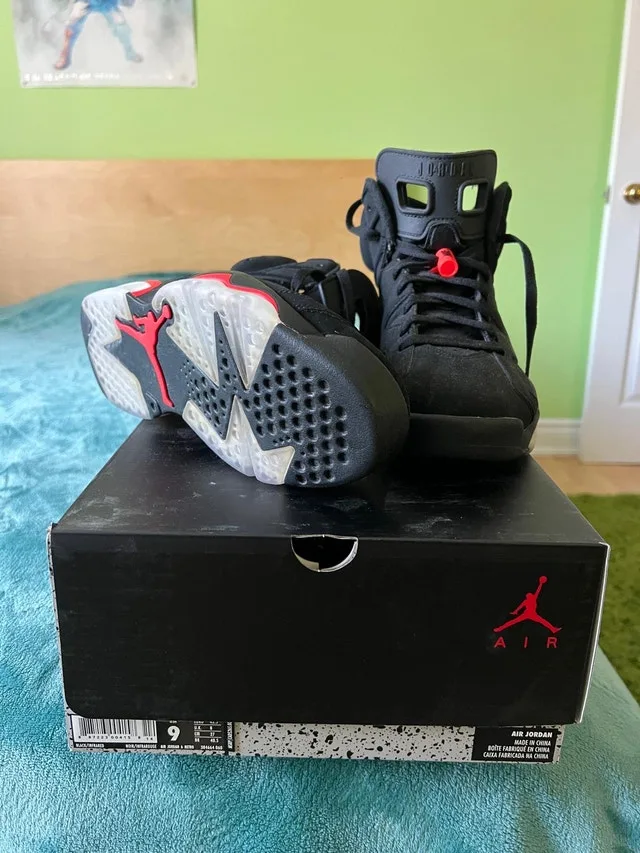 Air Jordan 6 Retro “Black Infrared” 2019 – Size 9 – Deadstock