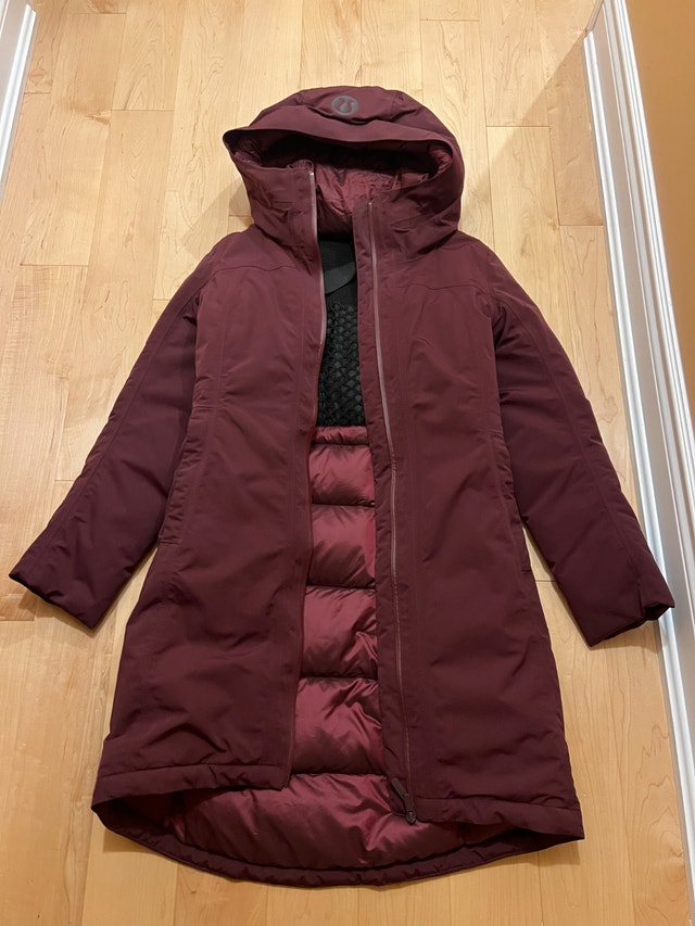 Lululemon Winter Jacket – Burgundy, Size 2