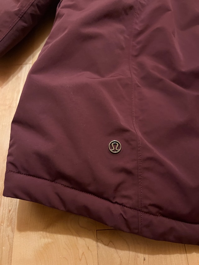 Lululemon Winter Jacket – Burgundy, Size 2 - photo 4
