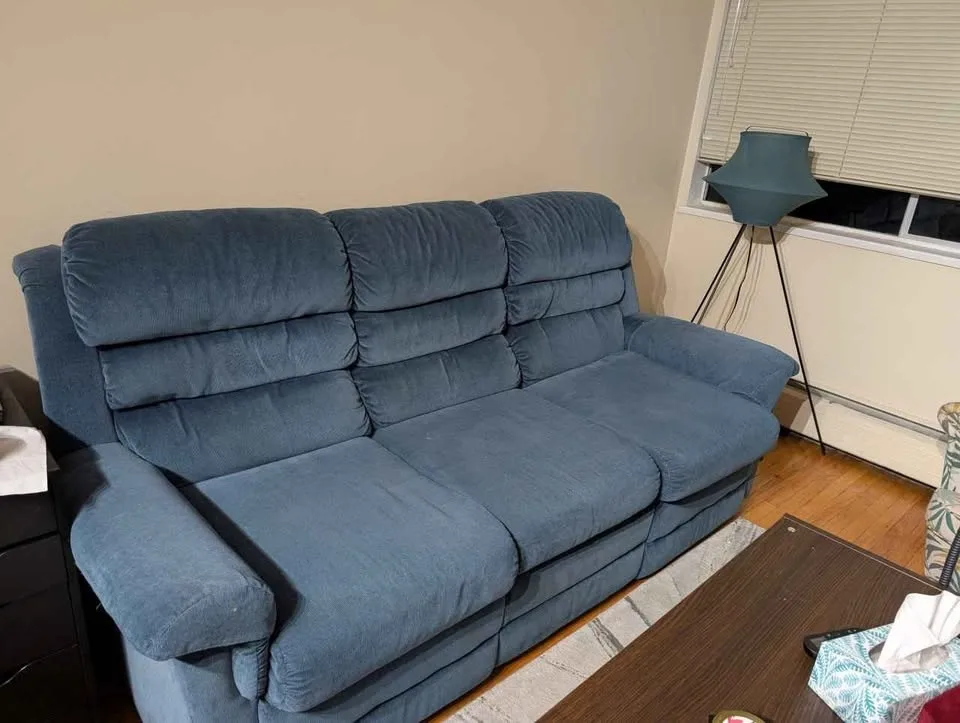 Blue La-Z-Boy Reclining Sofa – Great Condition – $300 (Negotiabl image indicator(2)