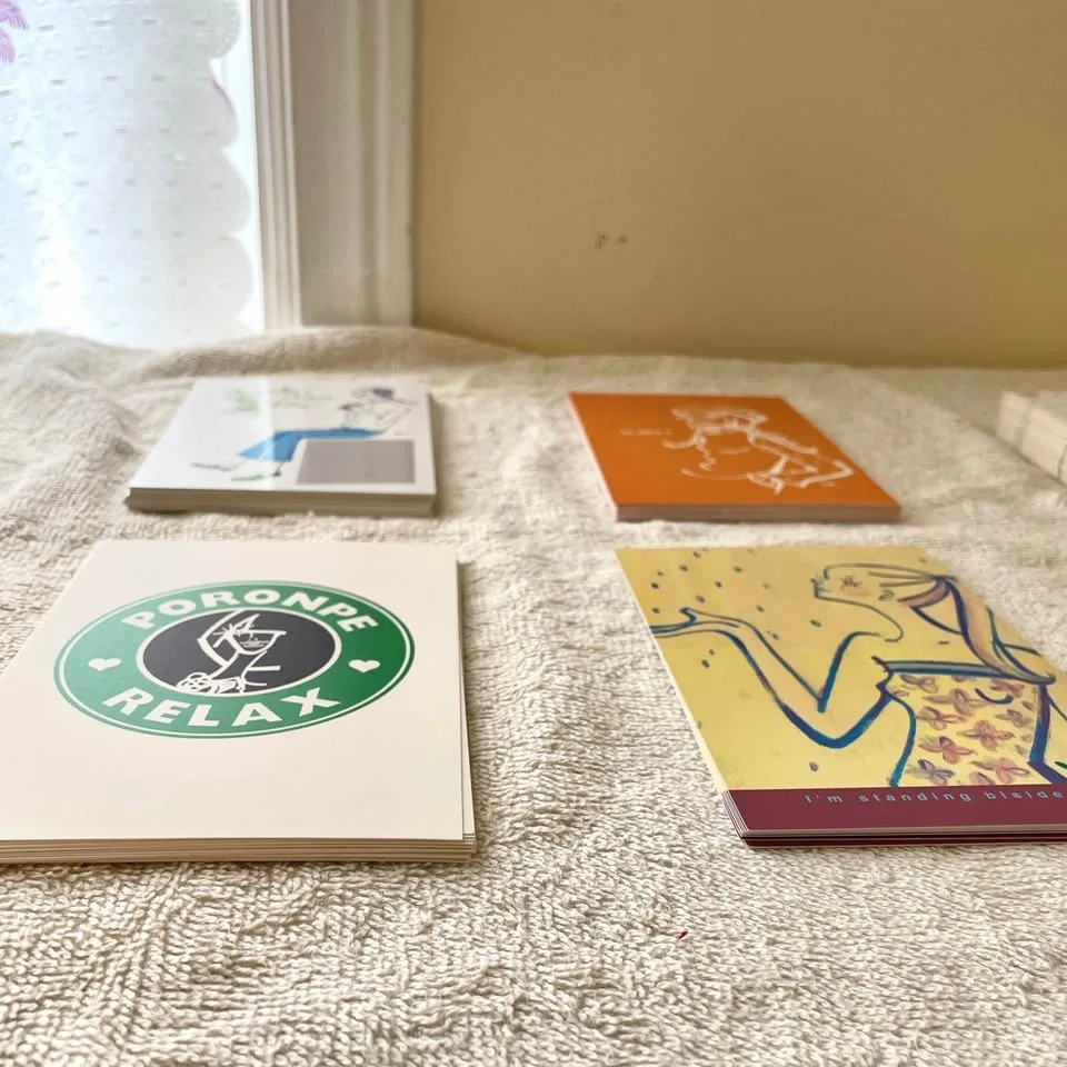 Set of +100 Cute Illustrated Postcards image indicator(4)