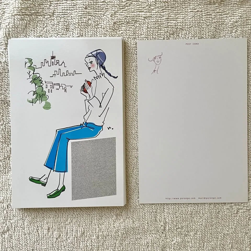 Set of +100 Cute Illustrated Postcards image indicator(6)