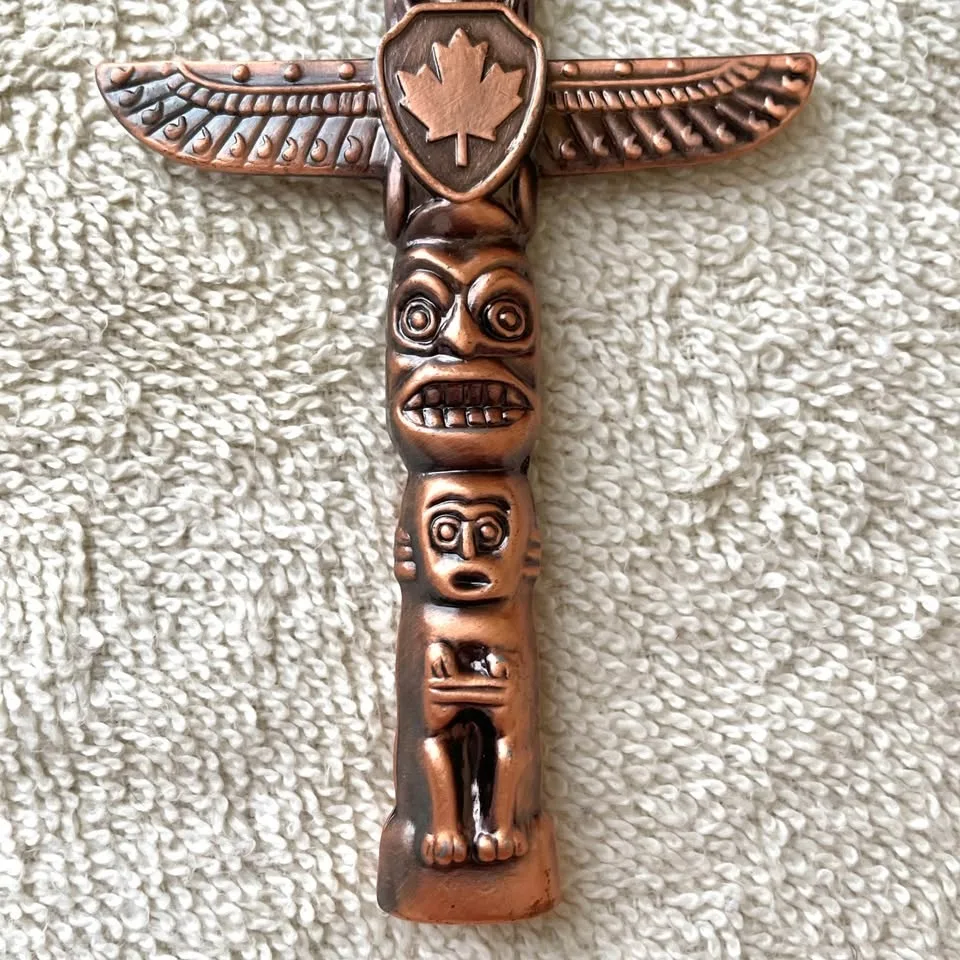 Set of 2🇨🇦Canada Maple Leaf Copper Totem Bottle Openers image indicator(6)