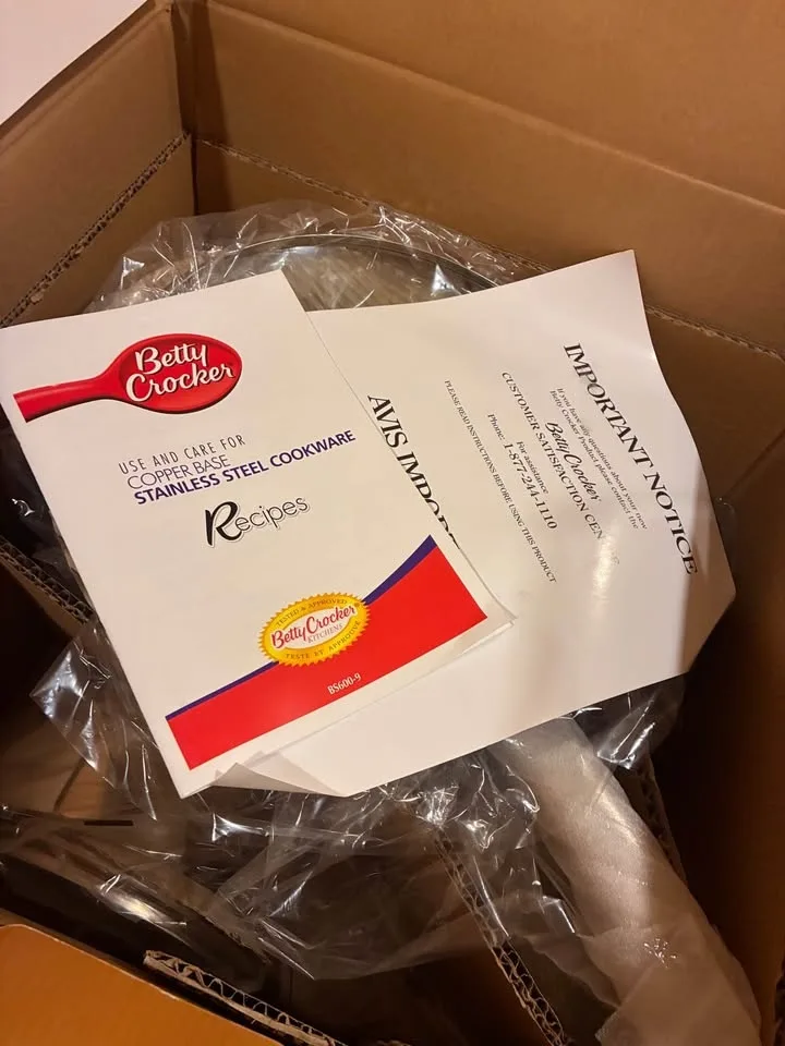 Betty Crocker 9 pieces Copper Base cookware set image indicator(3)