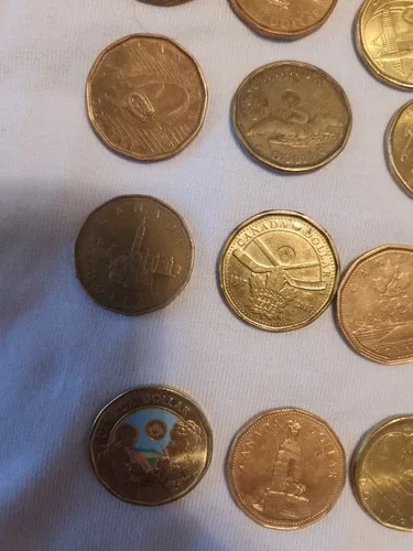 Canadian Conmemorative Loonies Lot 24 Coins image indicator(2)