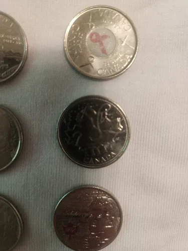 Canadian Conmemorative Quarters Lot 32 Coins image indicator(6)