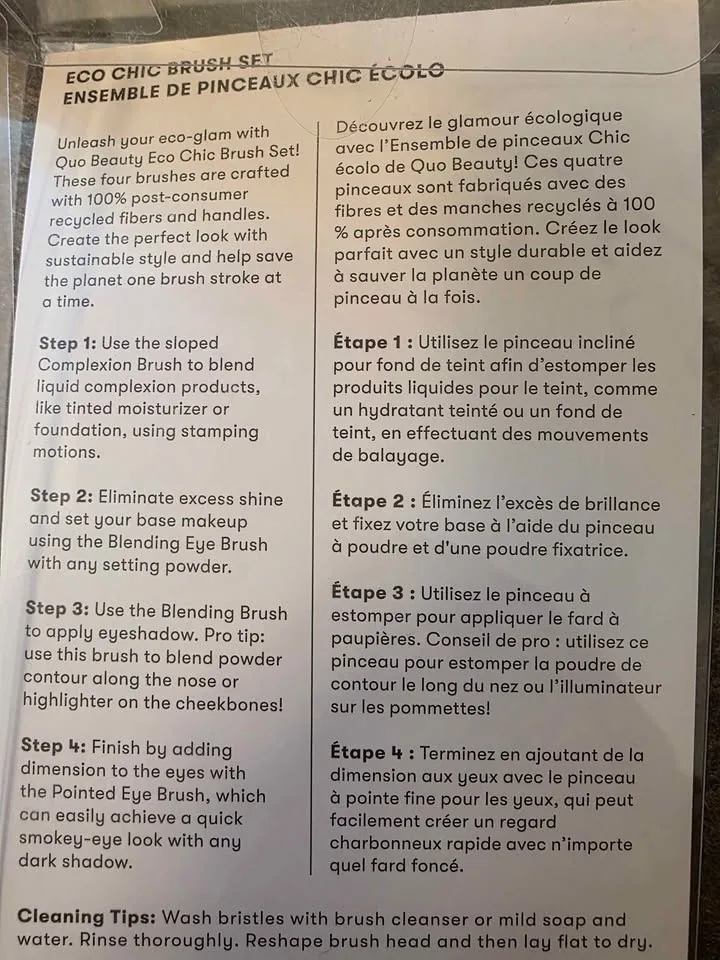 NEW! QUO Eco Chic Brush Set & Cleaner image indicator(3)