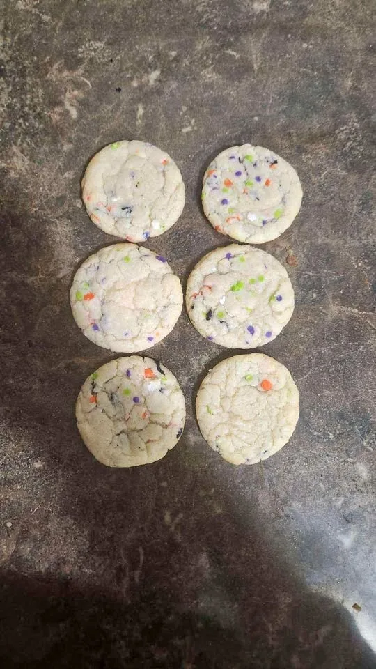 Sugar cookies with sprinkles
