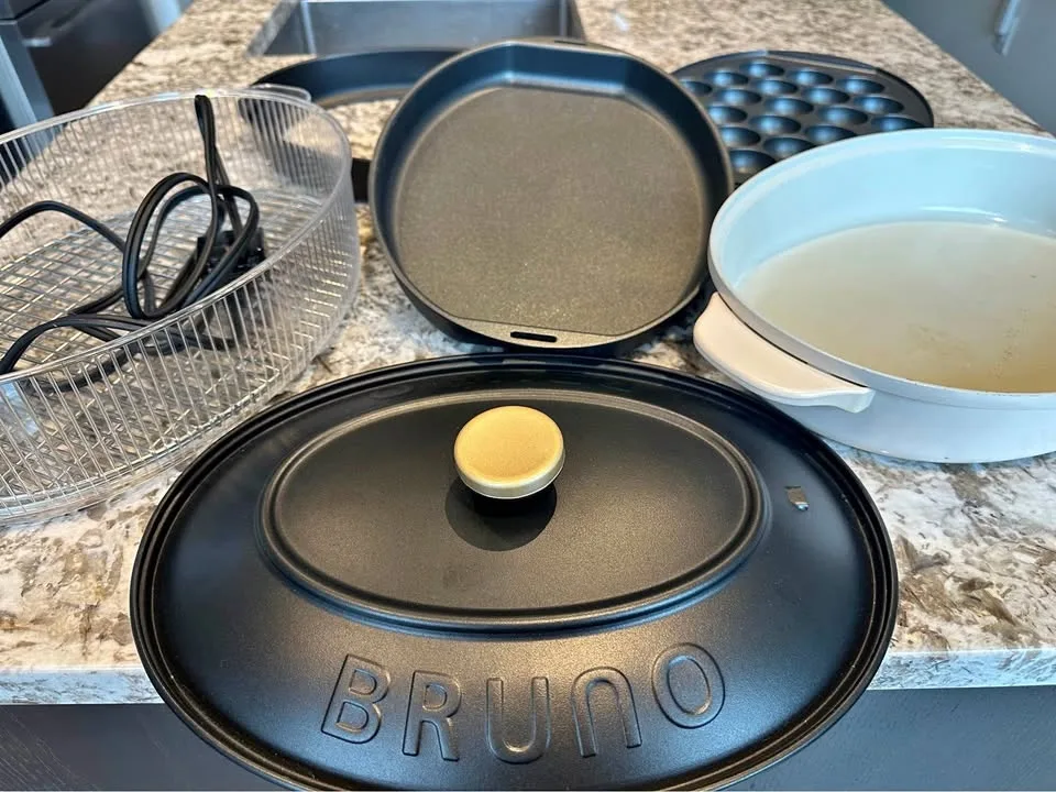 Bruno Hot Plate Grill Pan, Hotpot, Takoyaki, Steamer