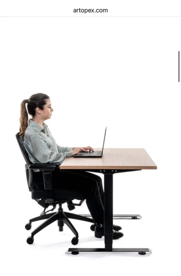 Solid wood adjustable standing desk 56x27 inches image indicator(9)