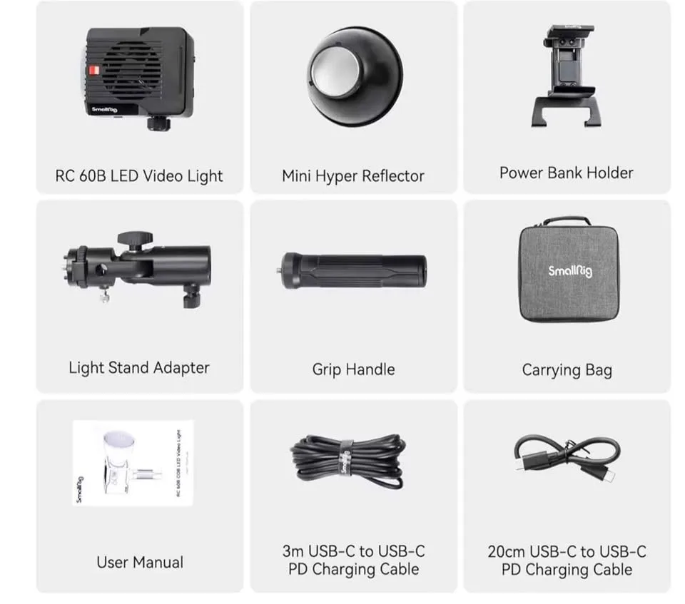 SmallRig RC 60B COB Video Light image indicator(5)