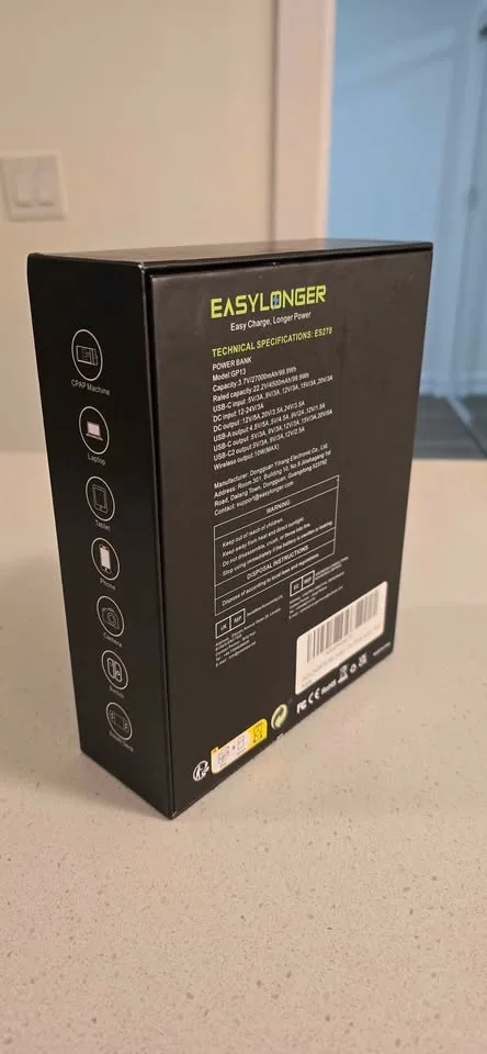 EASYLONGER Travel CPAP Battery image indicator(6)