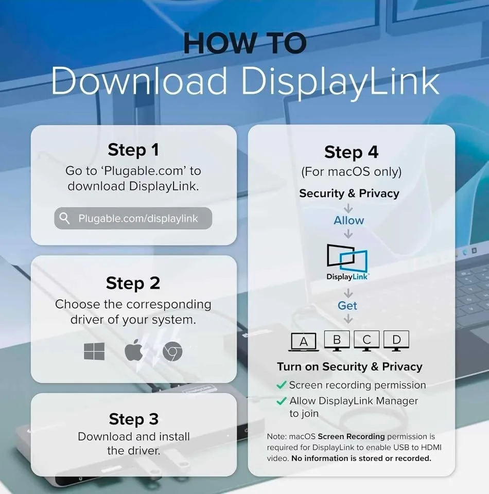 Plugable Docking Station image indicator(6)