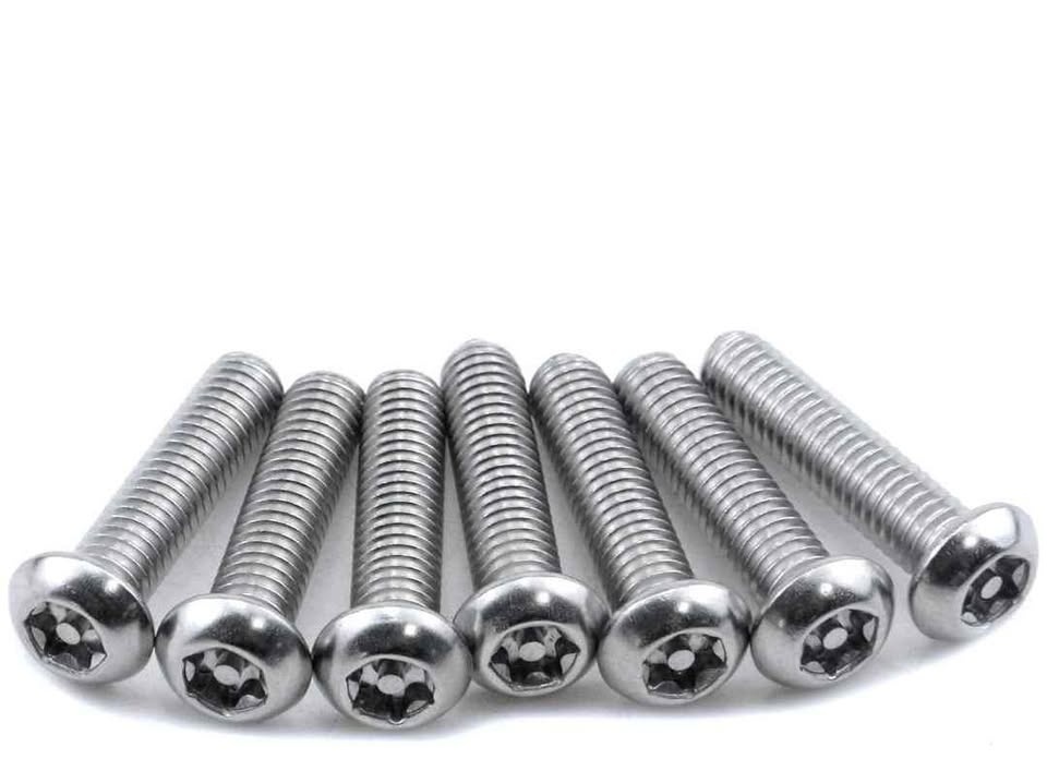 50-Pack M6 x 1" Button Head Security Machine Screw - photo 3