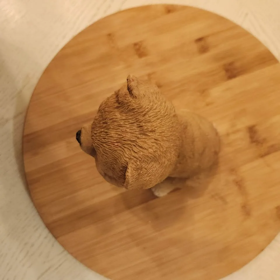Chow Chow Pup, Dog Figurine, Ornament #Cleanout image indicator(5)