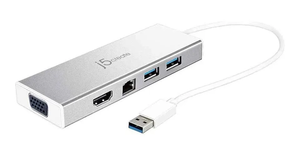 j5create USB 3.0 Mini Docking Station | 5 in 1