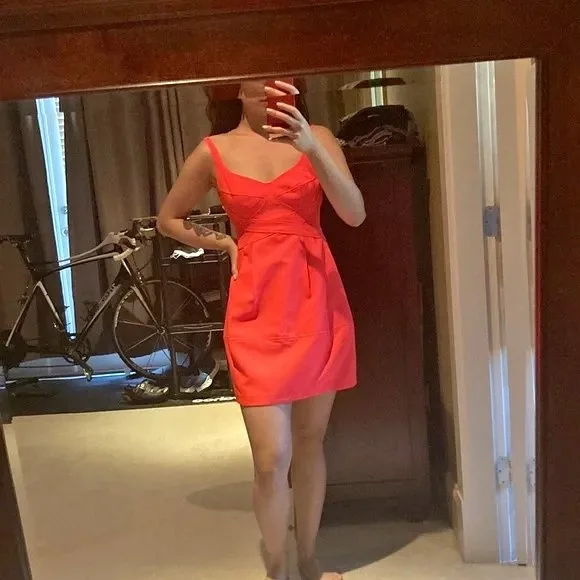 Nanette Lepore BNWT hot pink dress with pockets size s