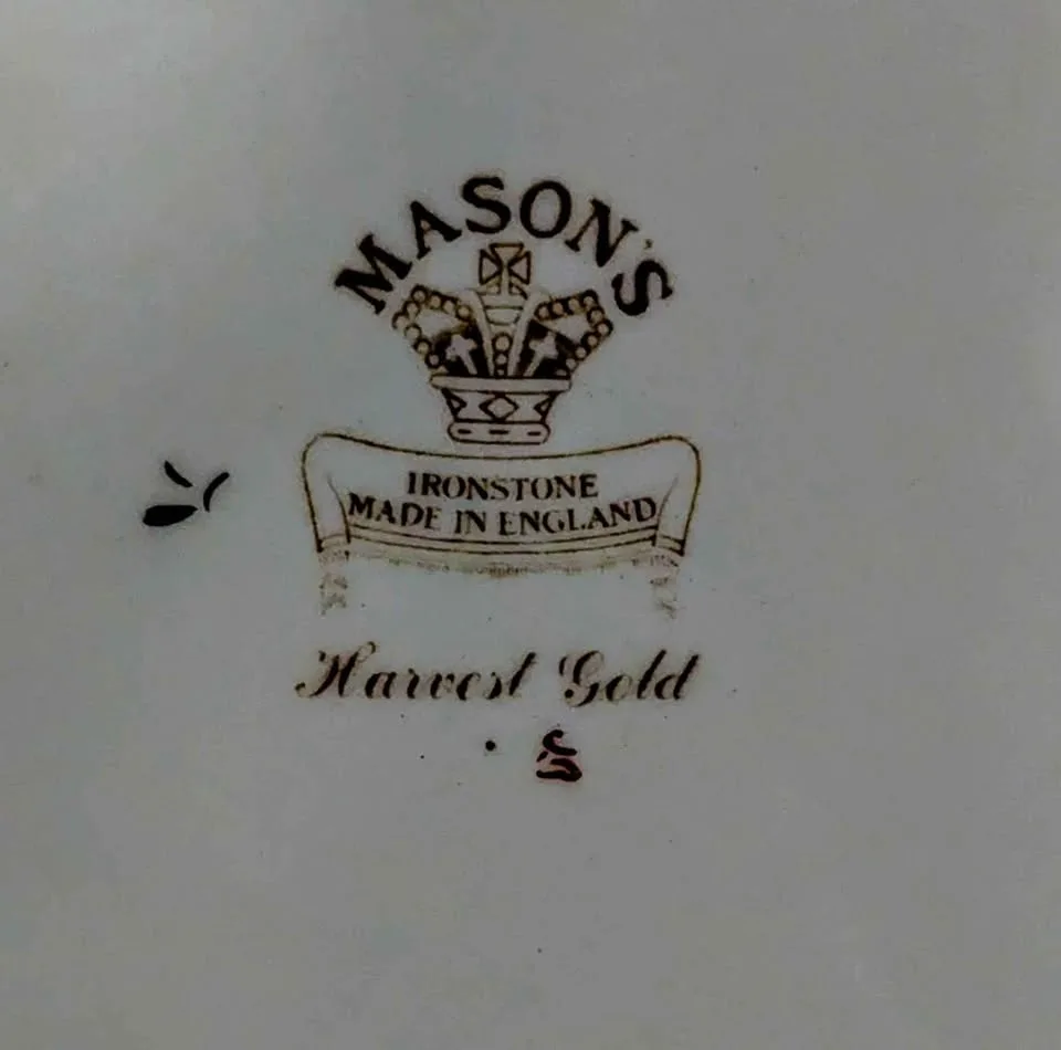 Antique Masons Ironstone "Harvest Gold" Dinner Plate image indicator(2)