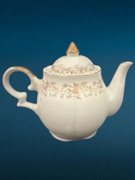 50th Anniversary Vintage China Teapot, Teacup & Plates image indicator(3)