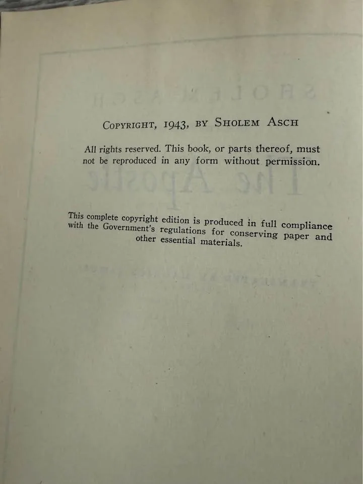 The Apostle by Sholem Asch 1943 image indicator(3)