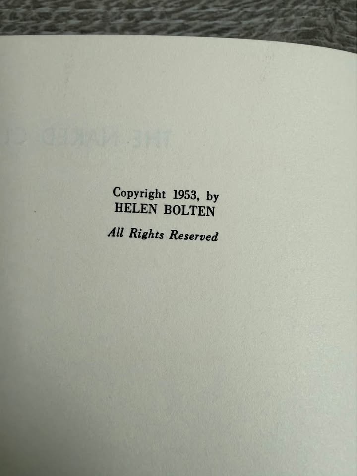THE NAKED CLAY Author: Helen Bolten 1953 - photo 4