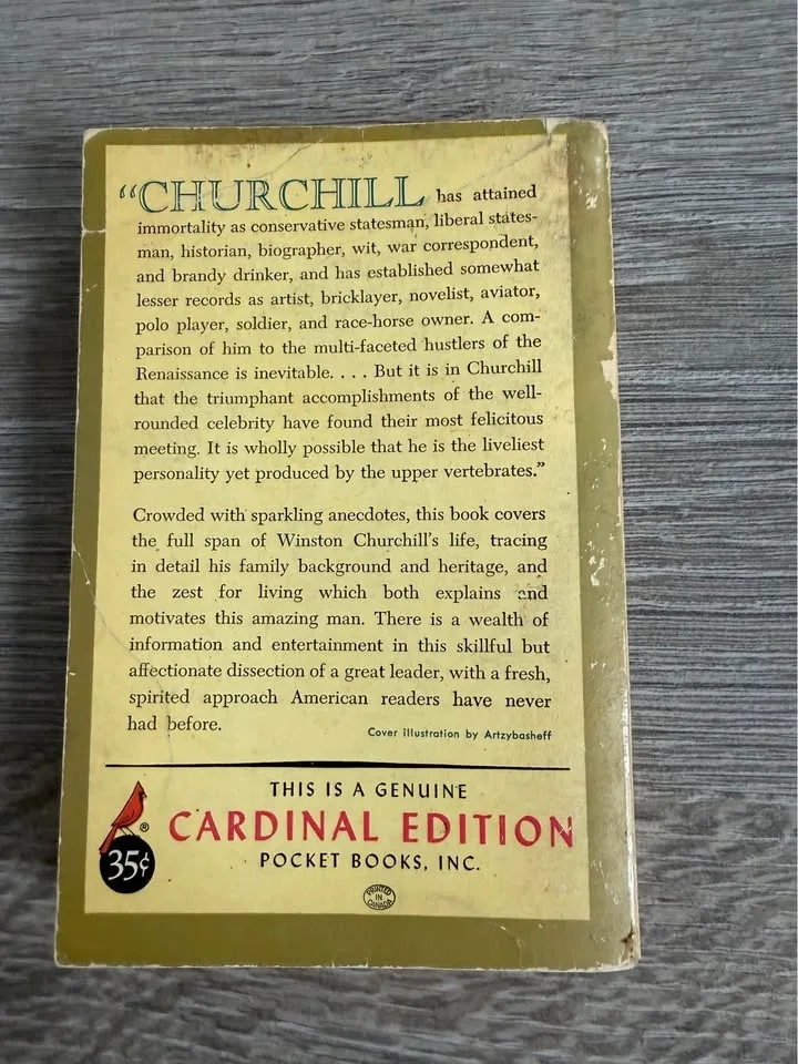 1954 WINSTON CHURCHILL BIOGRAPHY by Robert Lewis Taylor image indicator(3)