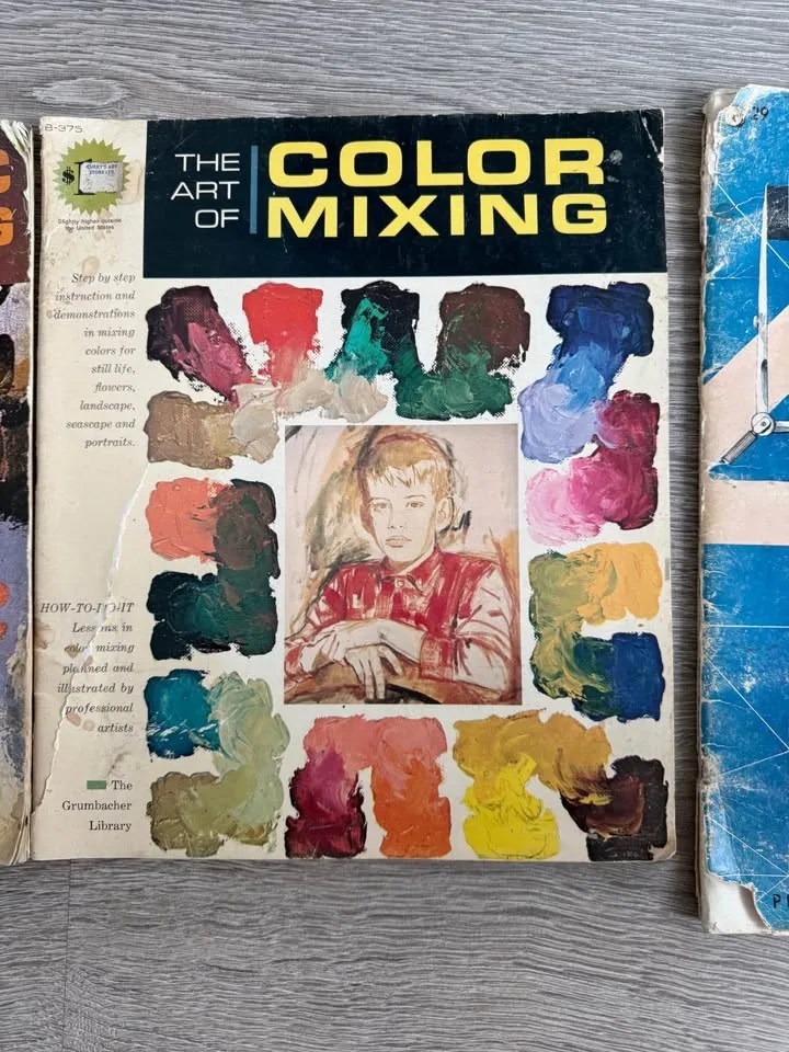 Vintage 3 drawing books image indicator(3)