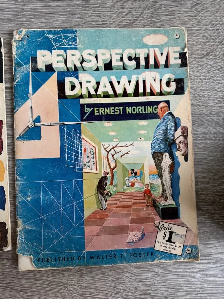 Vintage 3 drawing books image indicator(4)