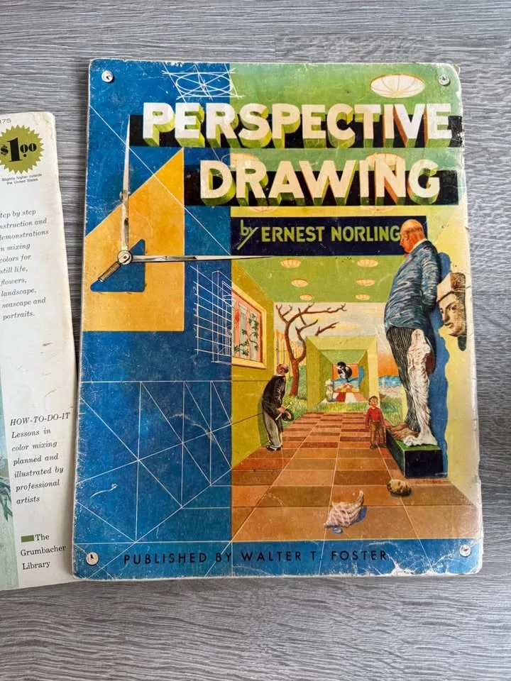 Vintage 3 drawing books image indicator(5)