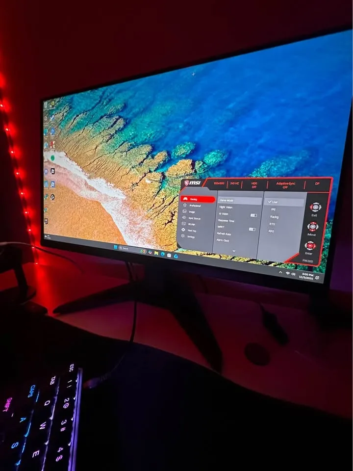 Msi 240hz monitor image indicator(2)