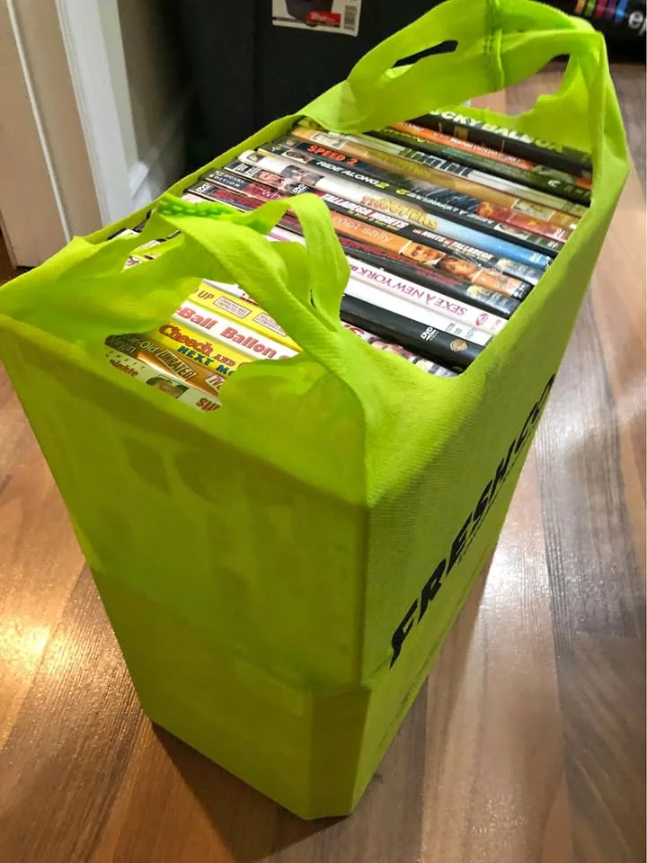 Bag of 50 DVDs