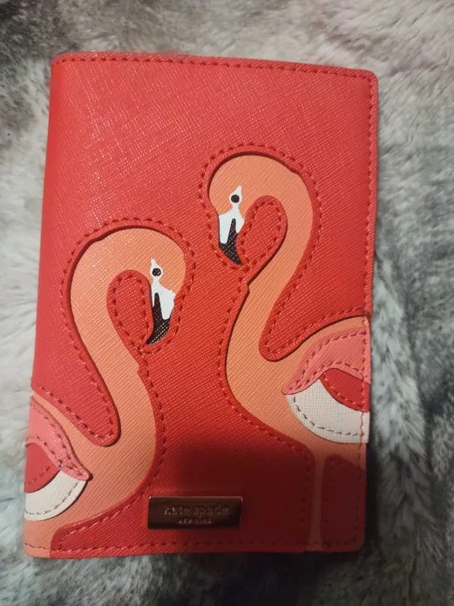 Kate Spade Flamingo Passport Holder