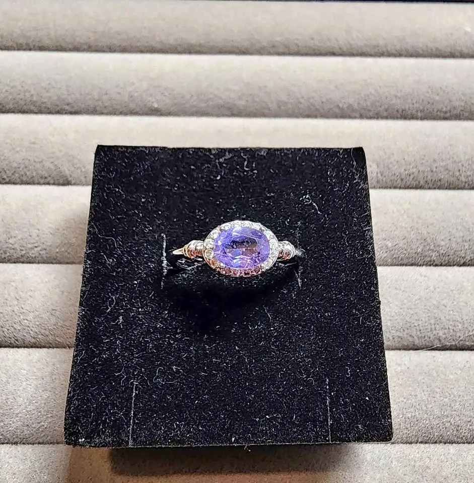 New Purple Fluorite ring