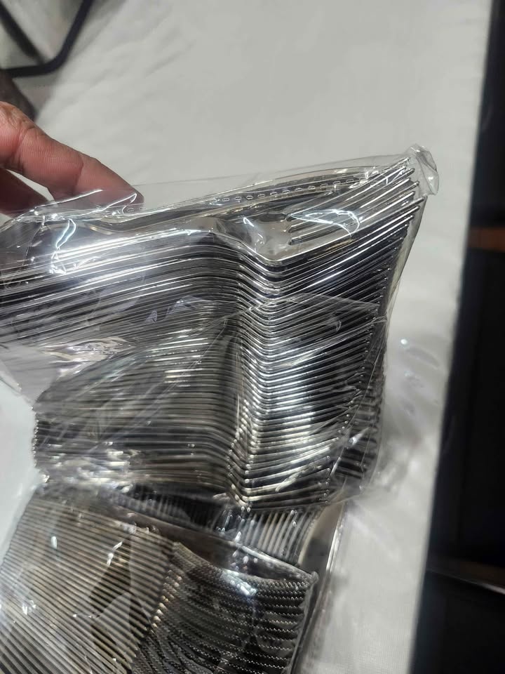 ✨ Disposable Cutlery Set – Stainless Steel Look ✨ #cleanout - photo 3
