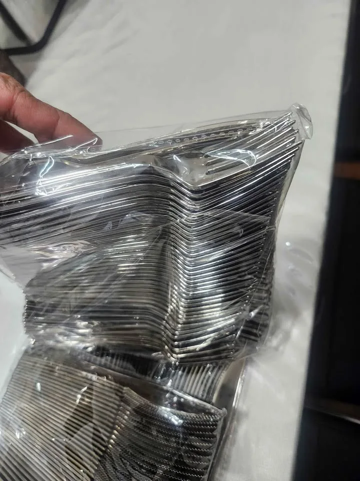✨ Disposable Cutlery Set – Stainless Steel Look ✨ #cleanout image indicator(3)