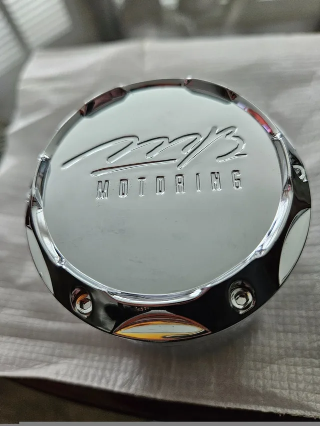 New! MB Motoring Chrome Wheel Center Cap image indicator(4)