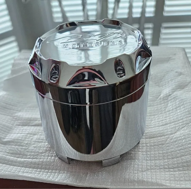 New! MB Motoring Chrome Wheel Center Cap image indicator(5)