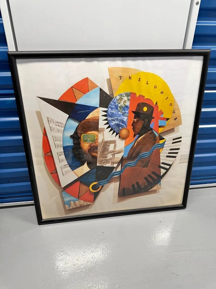 Large Jazz Print Framed Wall Art Thelonious 31 x 31