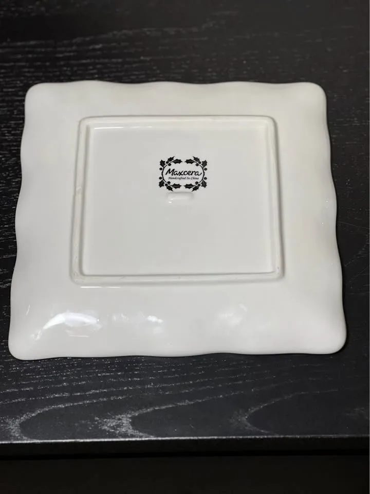 Maxcera "Snowville Collection" salad plate 8.75” #cleanout image indicator(3)