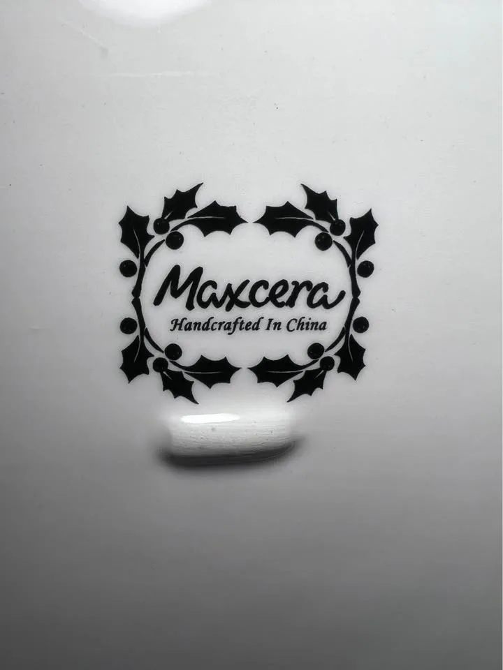Maxcera "Snowville Collection" salad plate 8.75” #cleanout image indicator(4)