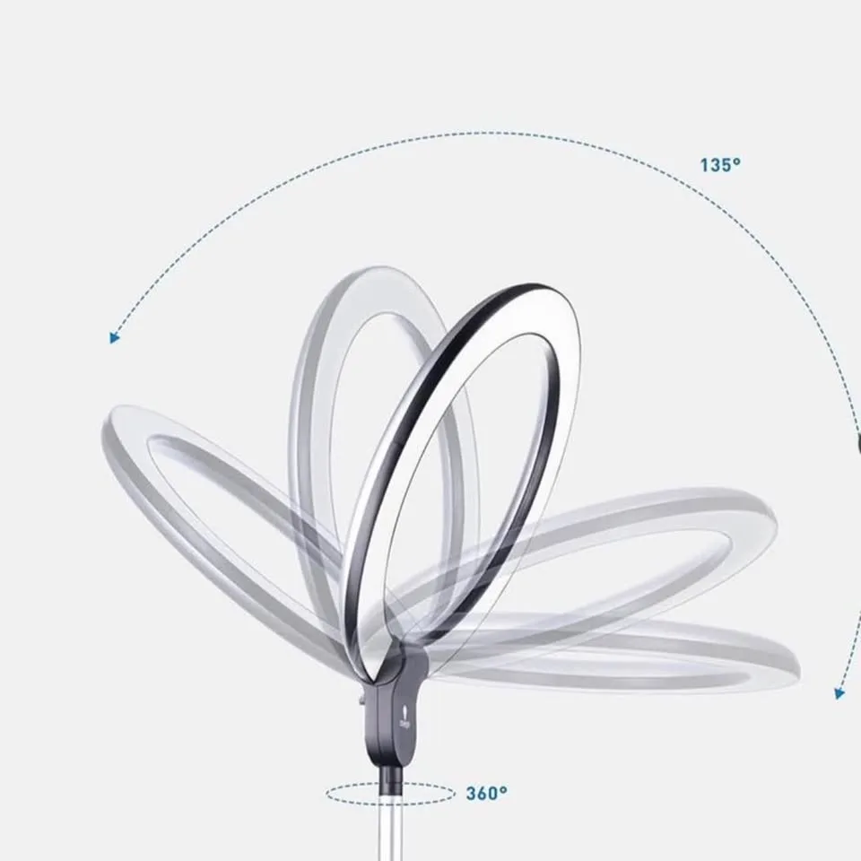 Brand New Daylight Aura Ring LED Floor Lamp image indicator(3)