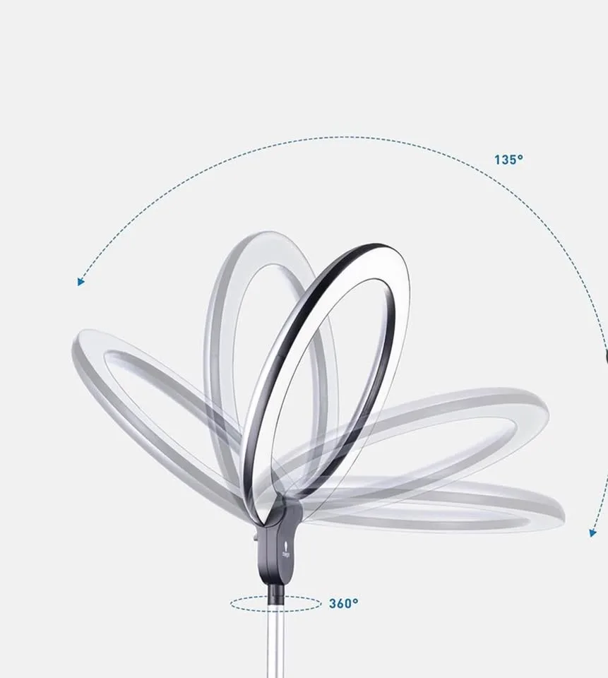 ✨ Brand New Daylight Aura Ring LED Floor Lamp image indicator(4)