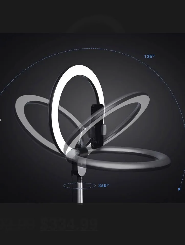 ✨ Brand New Daylight Aura Ring LED Floor Lamp image indicator(8)