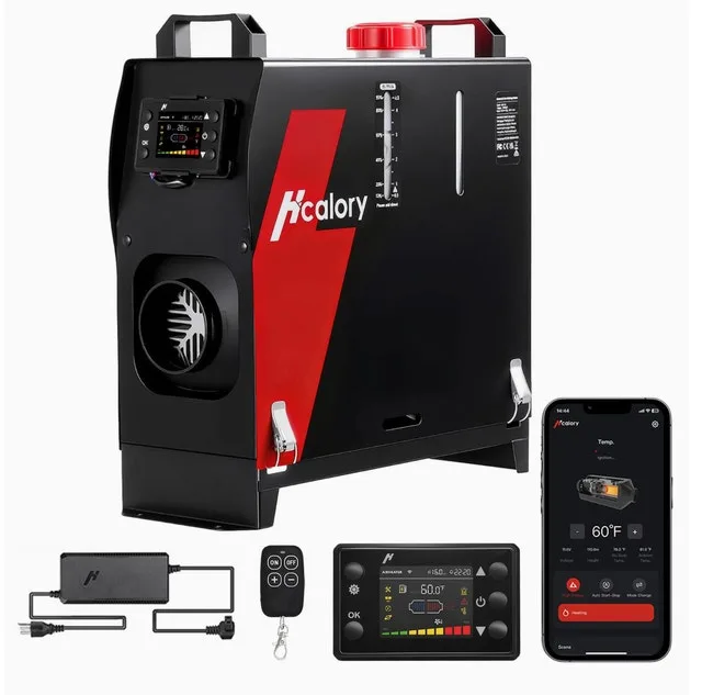 8KW Portable Diesel Air Heater with App Control image indicator(2)