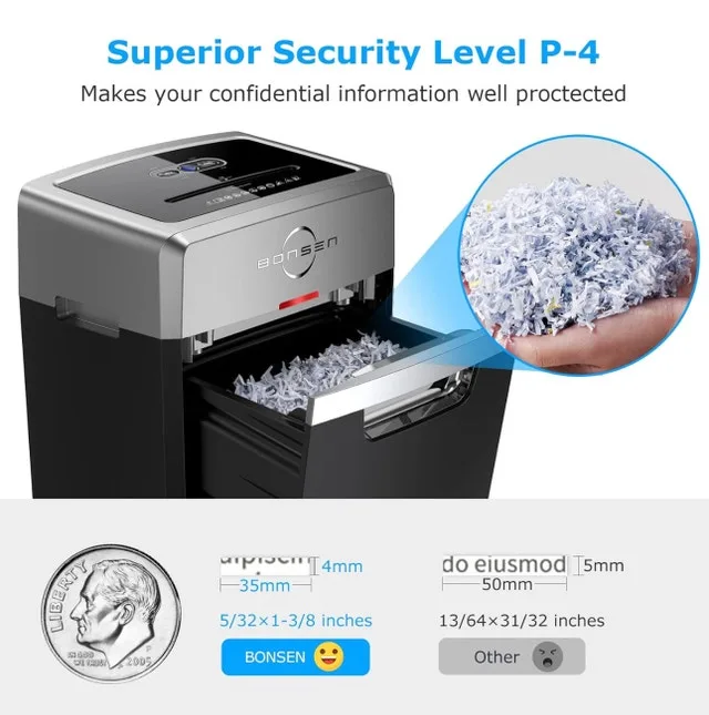 Like New Bonsen Commercial Paper Shredder image indicator(5)